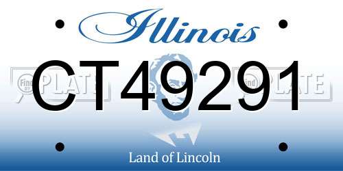 CT49291 Illinois License Plate