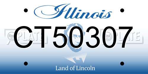 CT50307 Illinois License Plate
