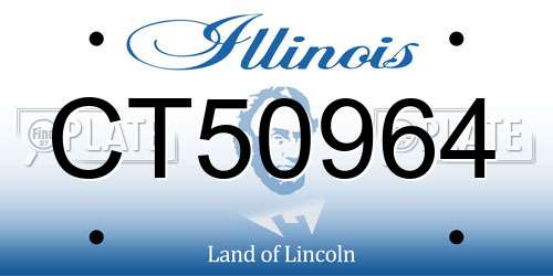 CT50964 Illinois License Plate
