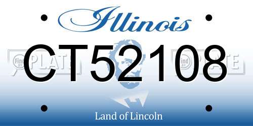 CT52108 Illinois License Plate