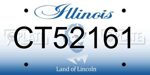 CT52161 Illinois License Plate