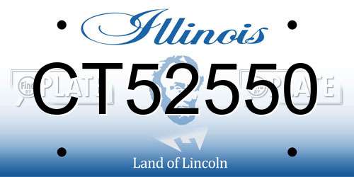 CT52550 Illinois License Plate