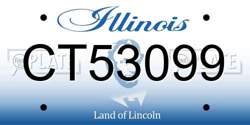 CT53099 Illinois License Plate