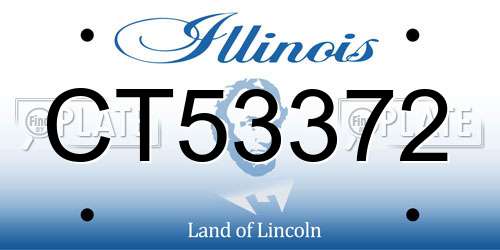 CT53372 Illinois License Plate