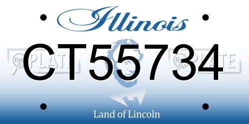 CT55734 Illinois License Plate