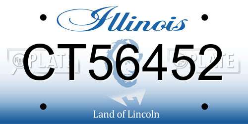 CT56452 Illinois License Plate