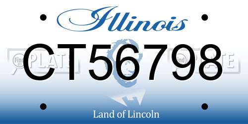 CT56798 Illinois License Plate