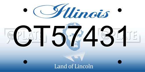CT57431 Illinois License Plate