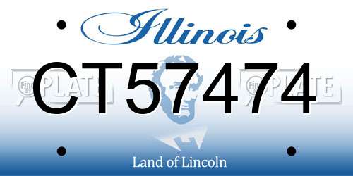 CT57474 Illinois License Plate