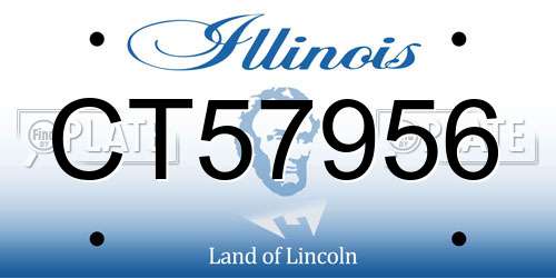 CT57956 Illinois License Plate