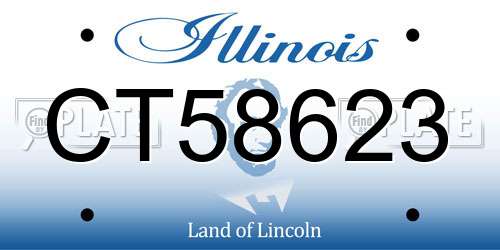 CT58623 Illinois License Plate