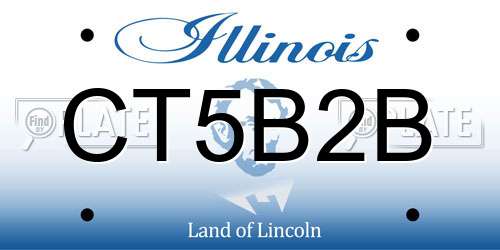 CT5B2B Illinois License Plate