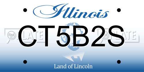 CT5B2S Illinois License Plate