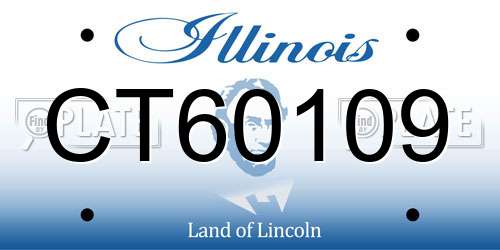 CT60109 Illinois License Plate