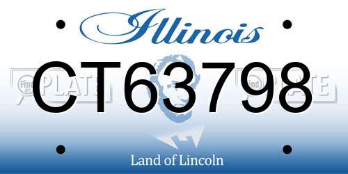 CT63798 Illinois License Plate