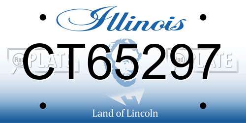 CT65297 Illinois License Plate