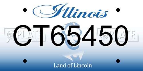 CT65450 Illinois License Plate