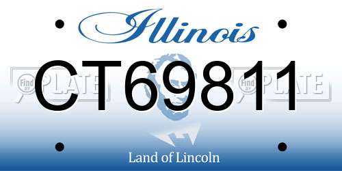 CT69811 Illinois License Plate
