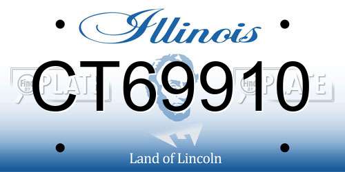 CT69910 Illinois License Plate