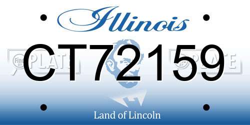 CT72159 Illinois License Plate