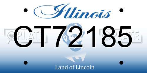CT72185 Illinois License Plate