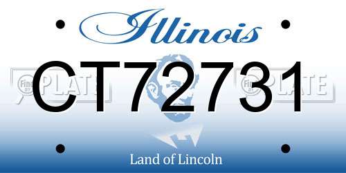 CT72731 Illinois License Plate