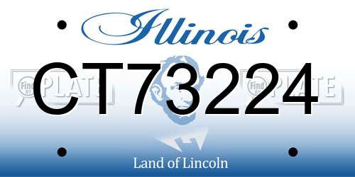 CT73224 Illinois License Plate