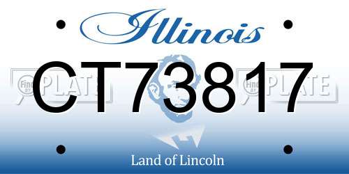 CT73817 Illinois License Plate