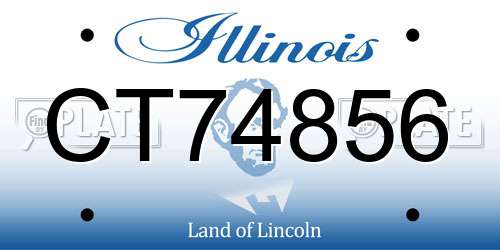 CT74856 Illinois License Plate
