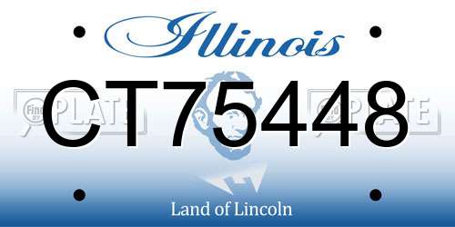 CT75448 Illinois License Plate