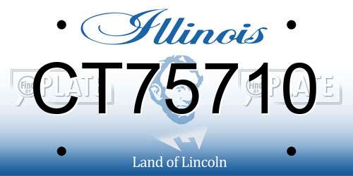 CT75710 Illinois License Plate