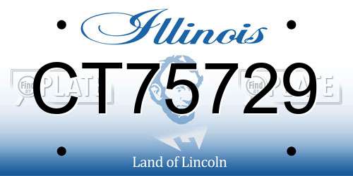 CT75729 Illinois License Plate