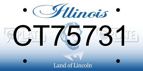 CT75731 Illinois License Plate