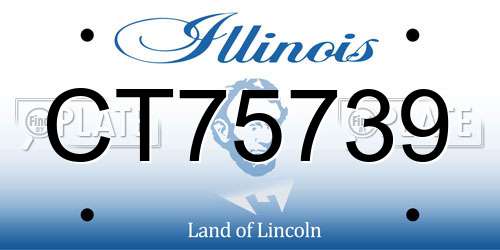 CT75739 Illinois License Plate