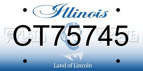 CT75745 Illinois License Plate