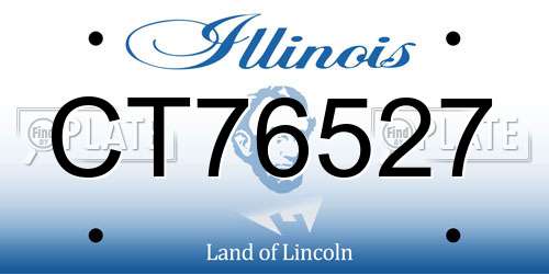 CT76527 Illinois License Plate