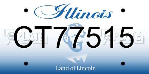 CT77515 Illinois License Plate