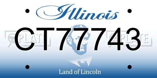 CT77743 Illinois License Plate