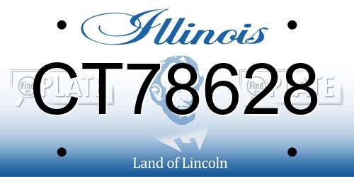 CT78628 Illinois License Plate