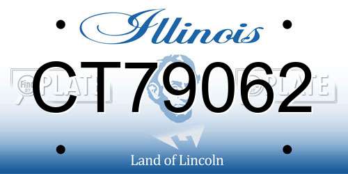 CT79062 Illinois License Plate