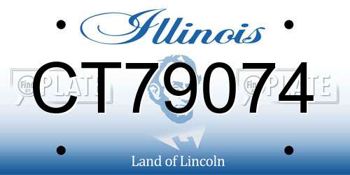 CT79074 Illinois License Plate