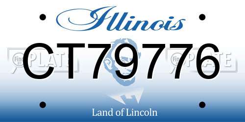 CT79776 Illinois License Plate