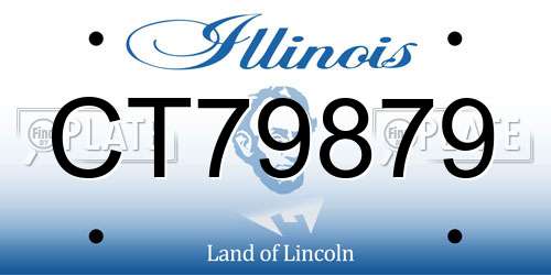 CT79879 Illinois License Plate