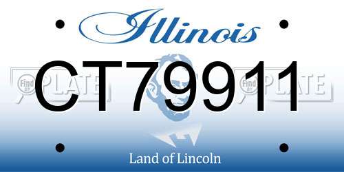 CT79911 Illinois License Plate