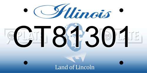CT81301 Illinois License Plate