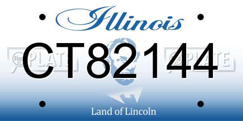 CT82144 Illinois License Plate