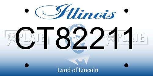 CT82211 Illinois License Plate