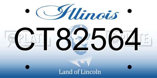 CT82564 Illinois License Plate
