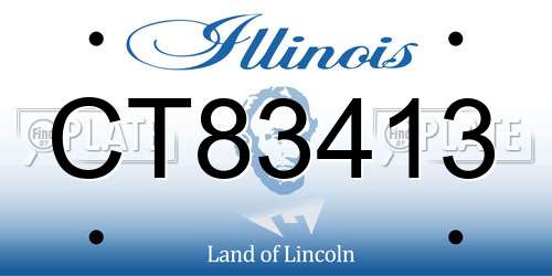 CT83413 Illinois License Plate