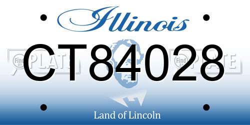 CT84028 Illinois License Plate